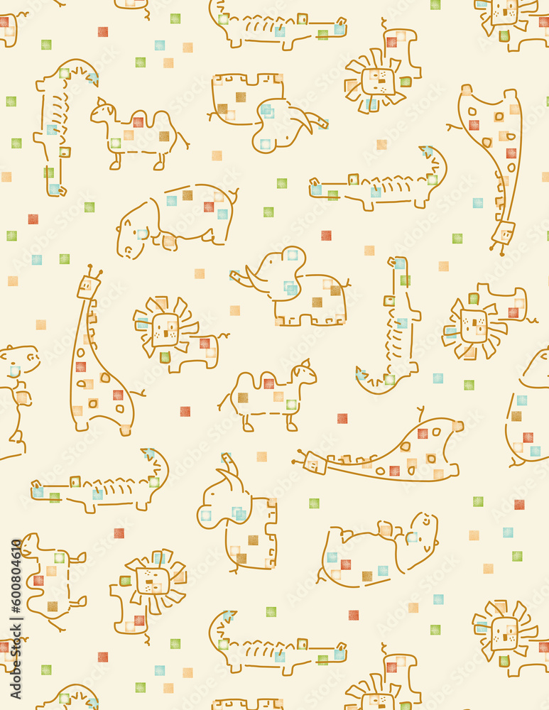 Naklejka premium Easy to edit vector file. Seamless pattern.