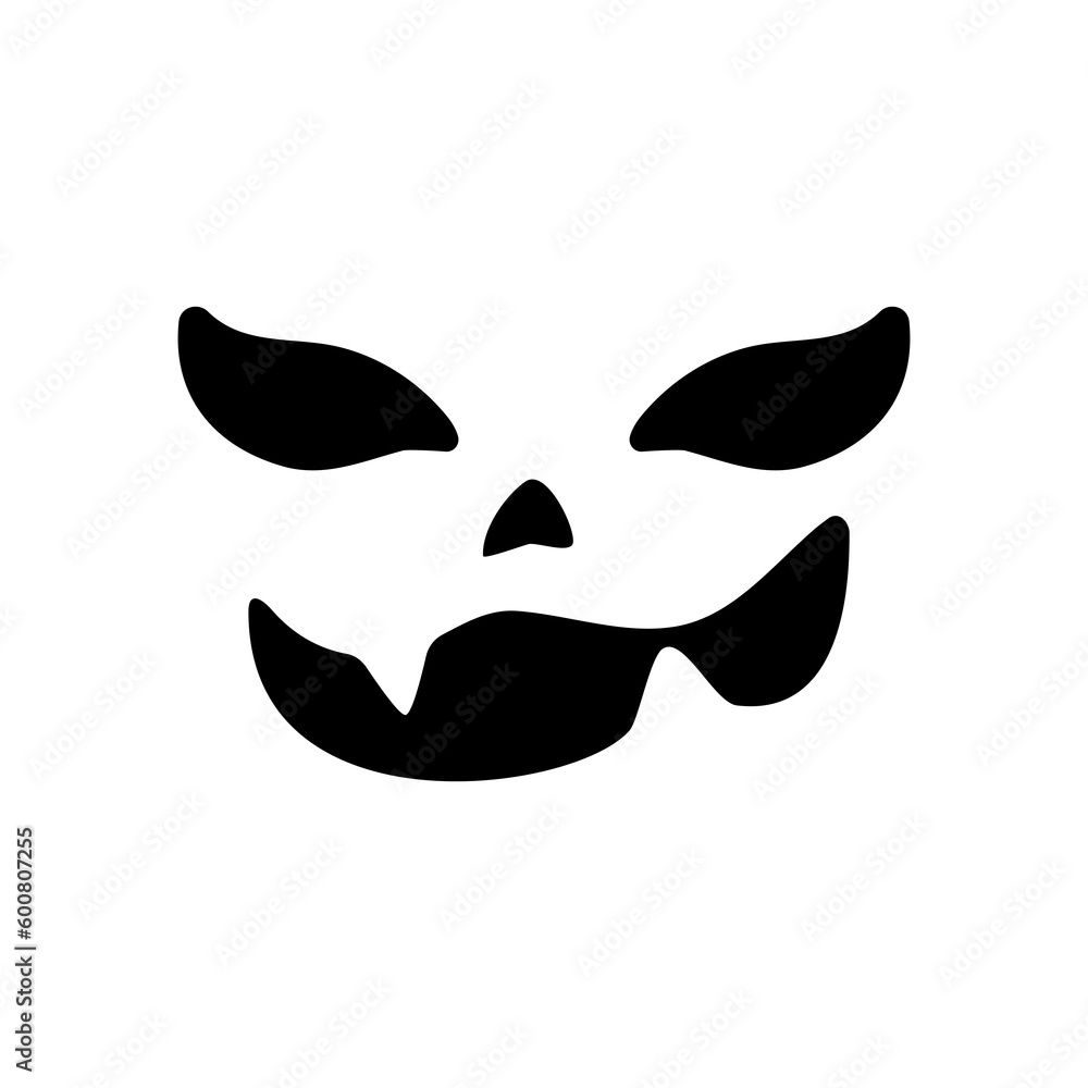 Scary ghost face. Ghost mask. Pumpkin carved devil face for Halloween. Scary ghost face. Ghost mask. Pumpkin carved devil face for Halloween.