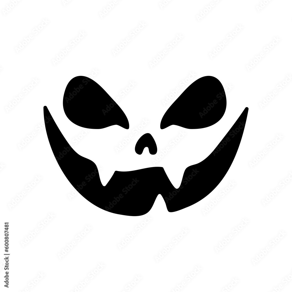 Scary ghost face. Ghost mask. Pumpkin carved devil face for Halloween. Scary ghost face. Ghost mask. Pumpkin carved devil face for Halloween.