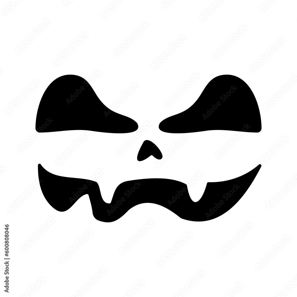 Scary ghost face. Ghost mask. Pumpkin carved devil face for Halloween. Scary ghost face. Ghost mask. Pumpkin carved devil face for Halloween.