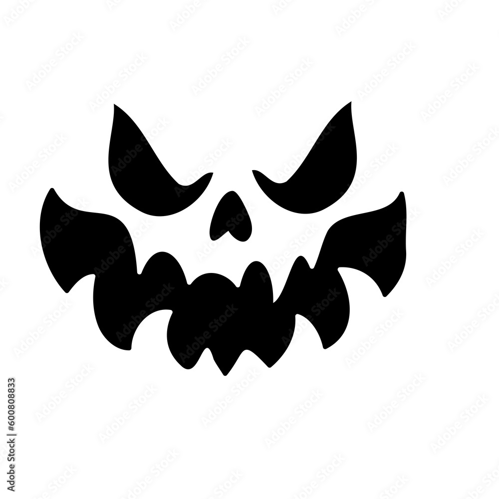 Scary ghost face. Ghost mask. Pumpkin carved devil face for Halloween. Scary ghost face. Ghost mask. Pumpkin carved devil face for Halloween.