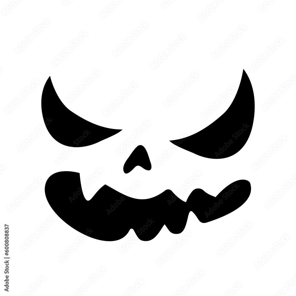Scary ghost face. Ghost mask. Pumpkin carved devil face for Halloween. Scary ghost face. Ghost mask. Pumpkin carved devil face for Halloween.