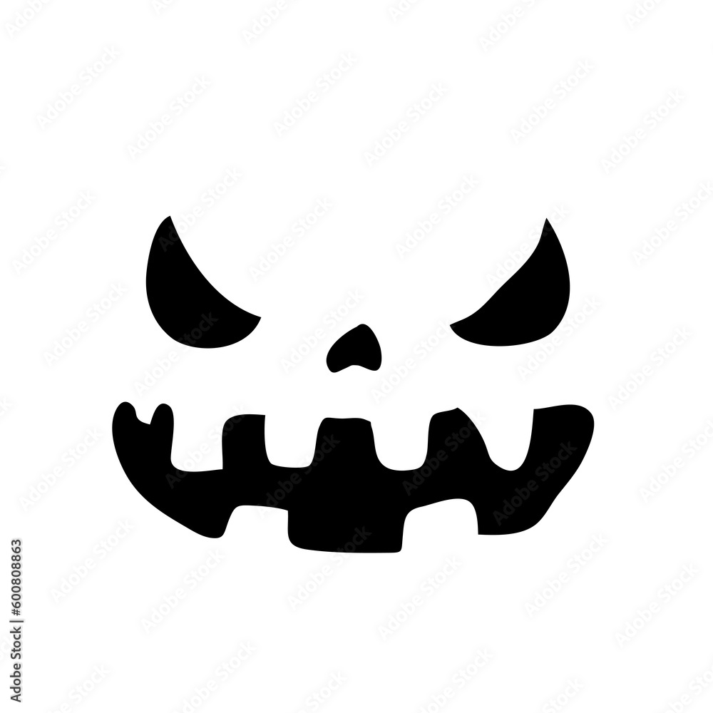 Scary ghost face. Ghost mask. Pumpkin carved devil face for Halloween. Scary ghost face. Ghost mask. Pumpkin carved devil face for Halloween.