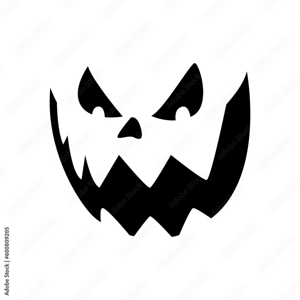 Scary ghost face. Ghost mask. Pumpkin carved devil face for Halloween. Scary ghost face. Ghost mask. Pumpkin carved devil face for Halloween.