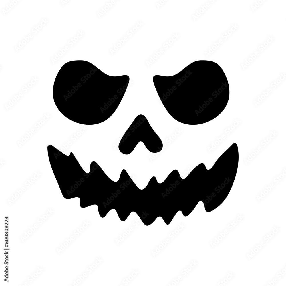 Scary ghost face. Ghost mask. Pumpkin carved devil face for Halloween. Scary ghost face. Ghost mask. Pumpkin carved devil face for Halloween.