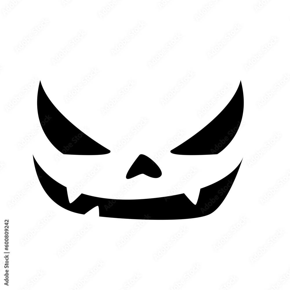Scary ghost face. Ghost mask. Pumpkin carved devil face for Halloween. Scary ghost face. Ghost mask. Pumpkin carved devil face for Halloween.