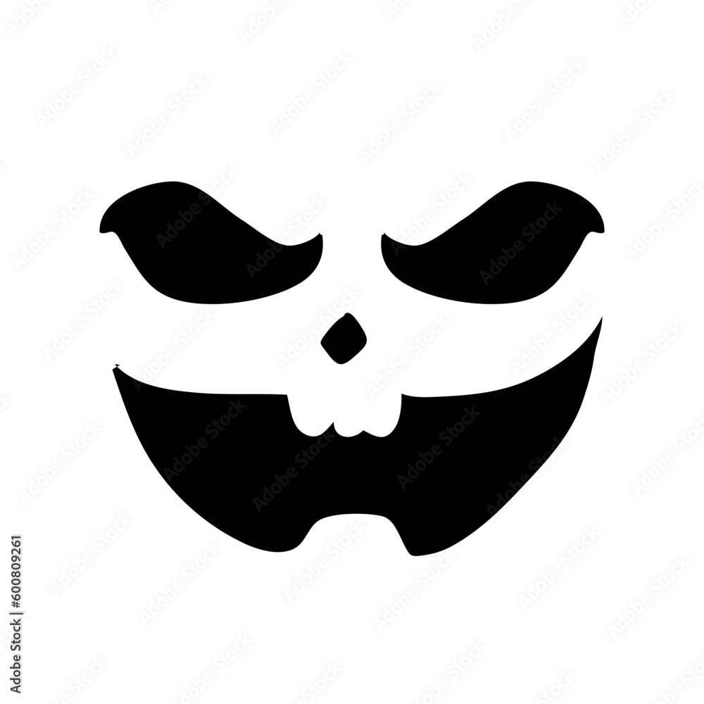 Scary ghost face. Ghost mask. Pumpkin carved devil face for Halloween. Scary ghost face. Ghost mask. Pumpkin carved devil face for Halloween.