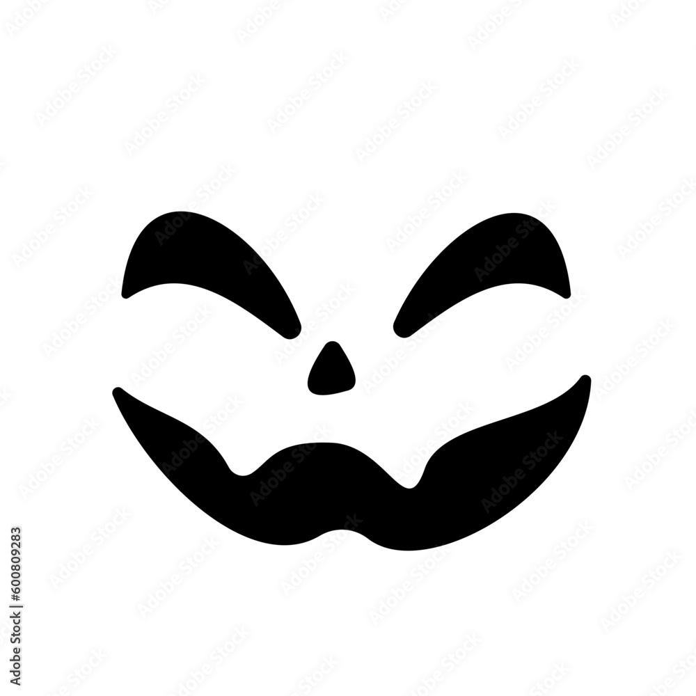 Scary ghost face. Ghost mask. Pumpkin carved devil face for Halloween. Scary ghost face. Ghost mask. Pumpkin carved devil face for Halloween.