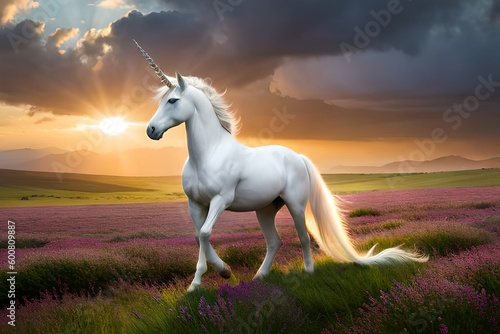unicorn in a field