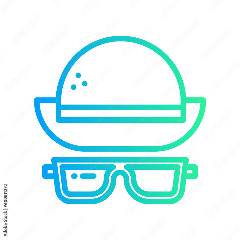 hat and glasses icon hat and glasses icon