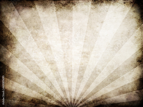 2d illustration of an old paper texture with rays