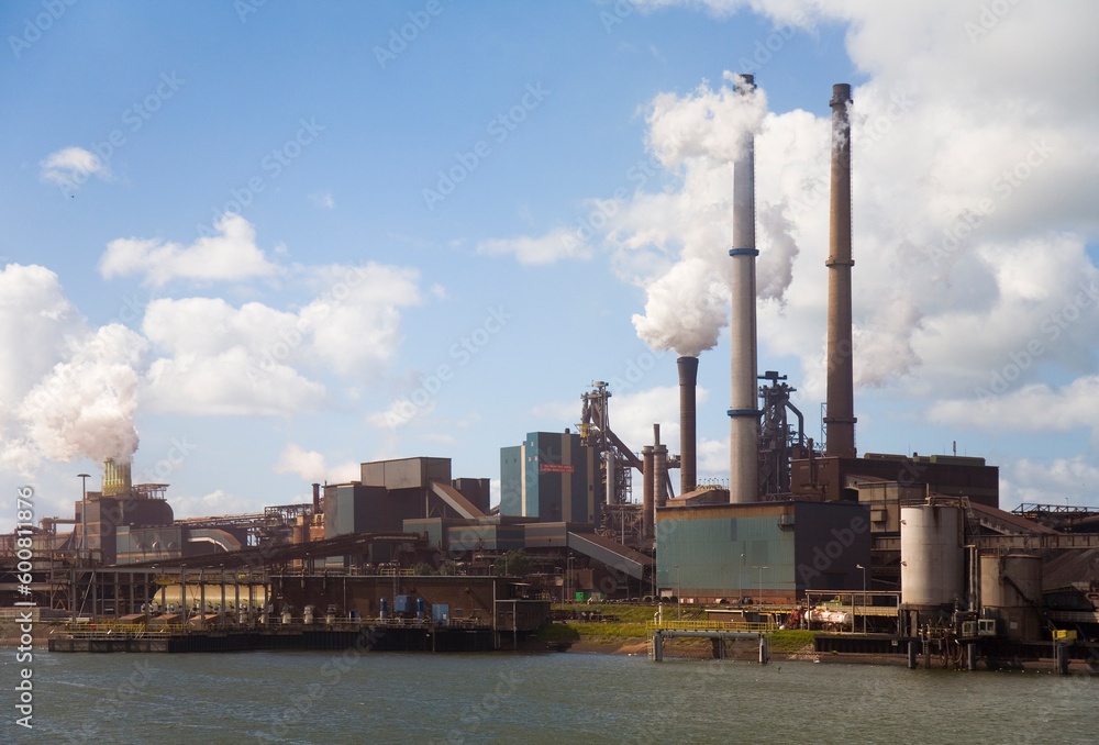 Steel factory in IJmuiden, the Netherlands
