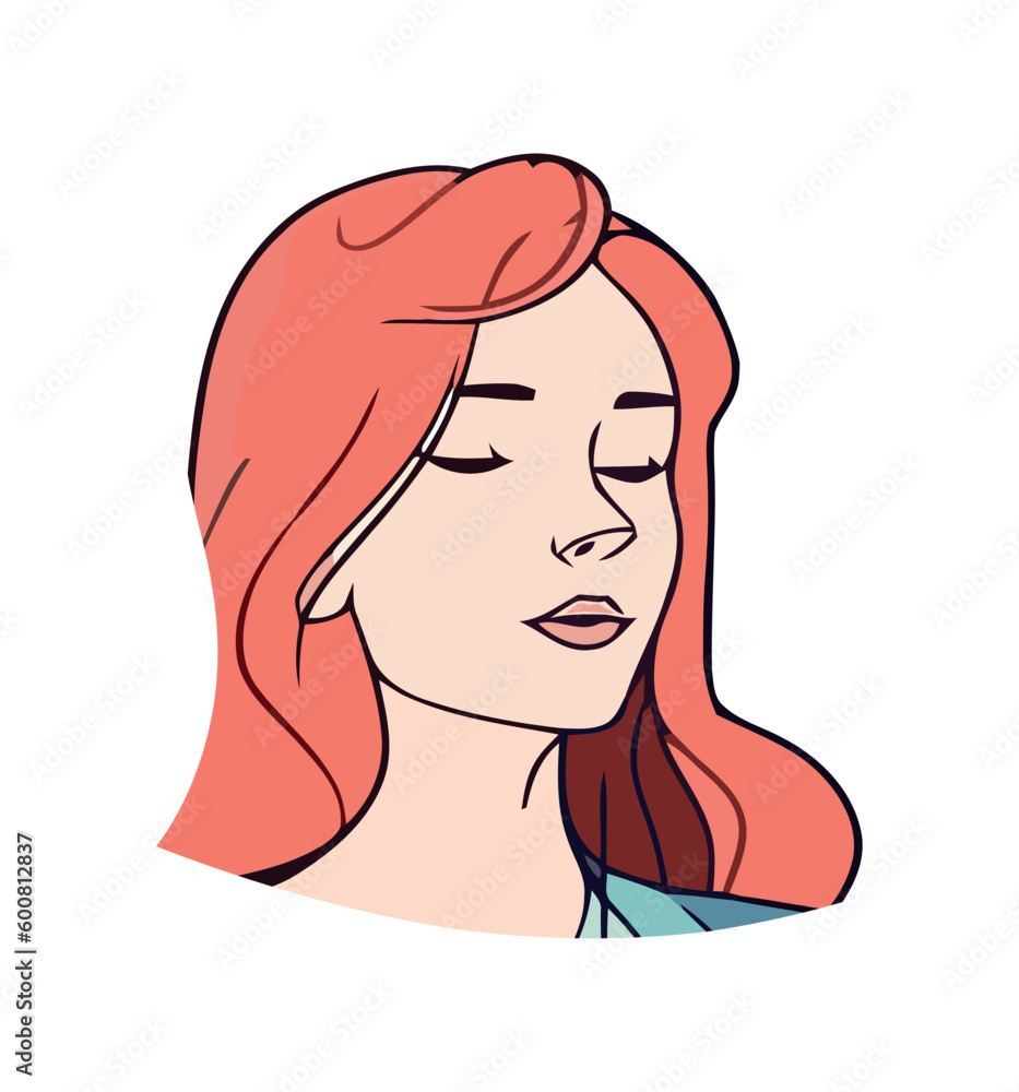 Beautiful young woman smiling Beautiful young woman smiling