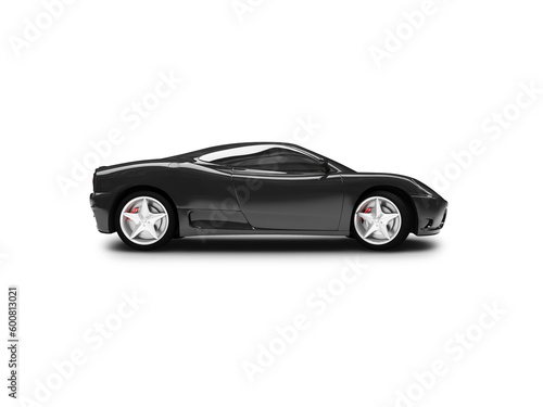 black super car on a white background © Designpics