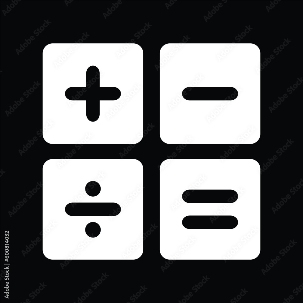 Calculator vector toolbar icon for software design. Style is a white symbol on a square blue background with gradient long shadow. Calculator vector toolbar icon for software design. Style is a white symbol on a square blue background with gradient long shadow.