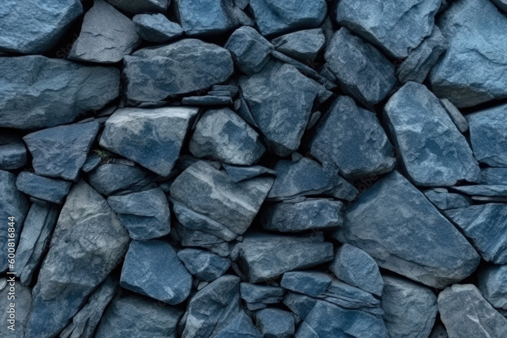 Fototapeta premium AI Mountain Stone Wall With Cracks And Pebbles For Design And Decorative Needs In Good Quality