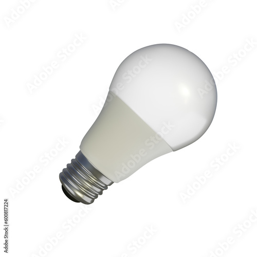 Light bulb isolated in transparent background