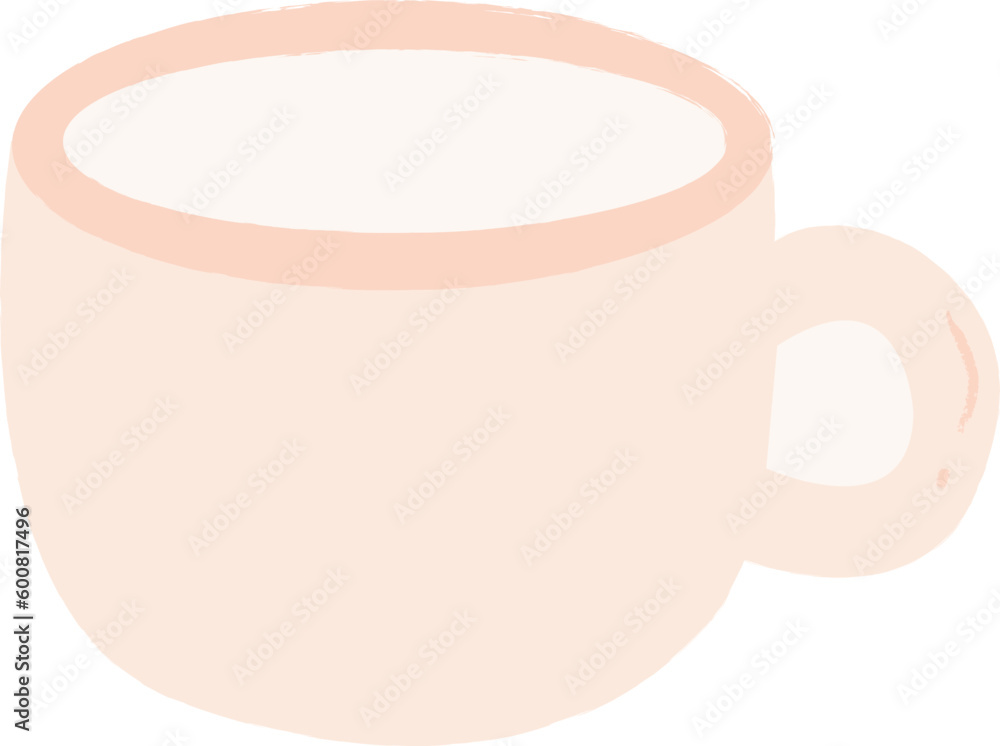 Cute coffee cup (drinking set) for camping vector Cute coffee cup (drinking set) for camping vector