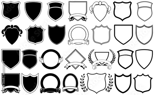 Valokuva Various shields and crests