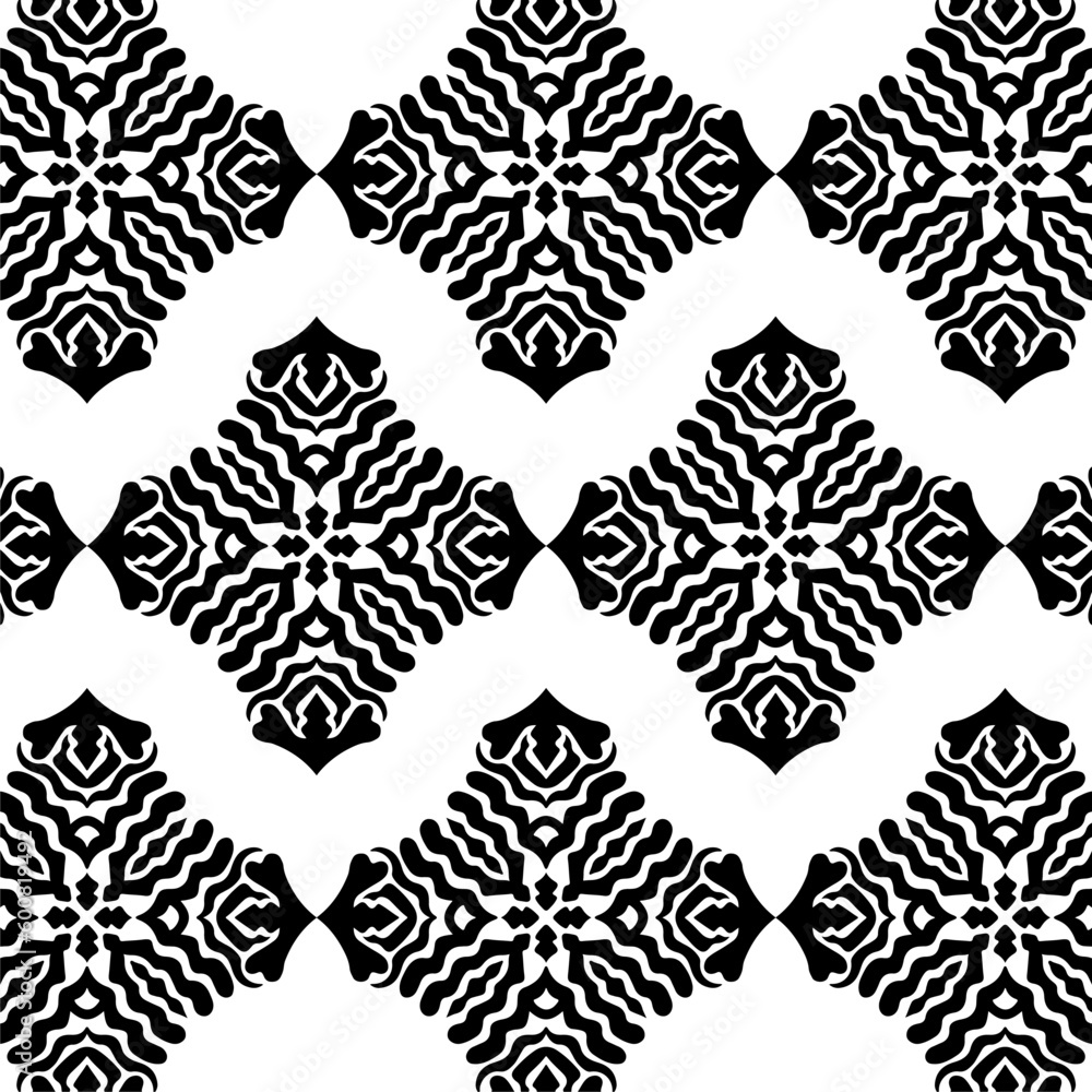 Fototapeta premium geometric cool abstract floral pattern