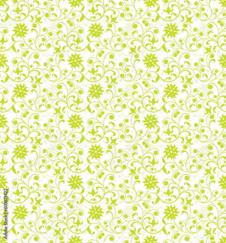 Retro floral pattern  seamless  vector illustration