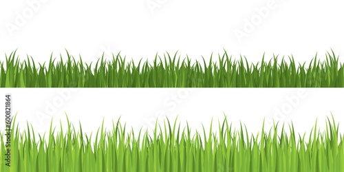 Seamless grass. Grouped for easy editing. Please check my portfolio for more nature illustrations.