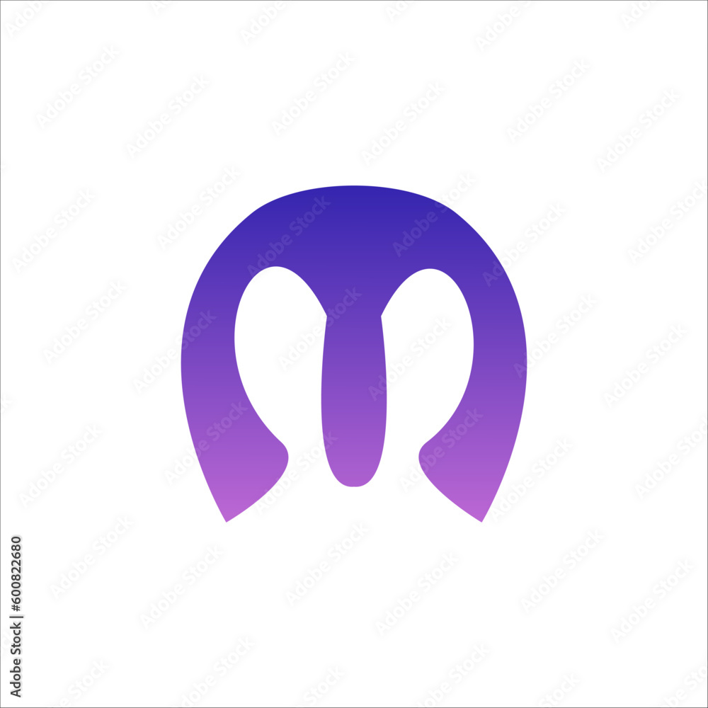 Abstract Colorful M letter logo Abstract Colorful M letter logo