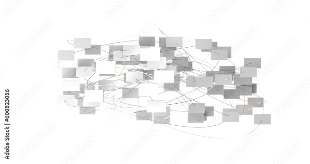 Abstract network of physical devices on the Internet using a network connection Abstract network of physical devices on the Internet using a network connection