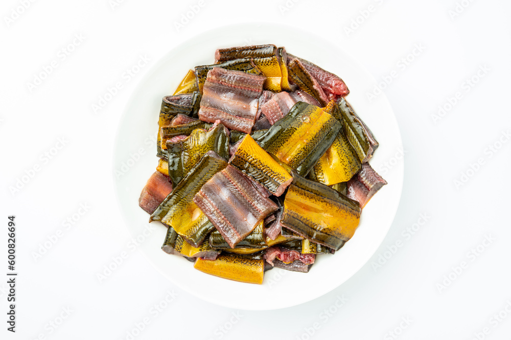 Fresh eel slices Fresh eel slices