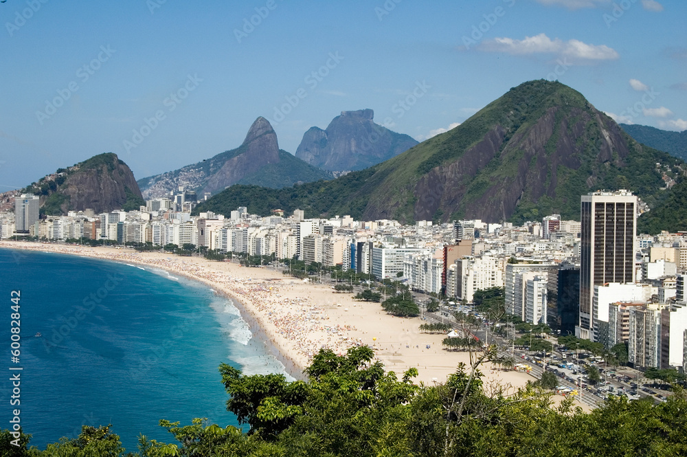 Naklejka premium View from copacabana Beach, Rio de Janeiro, Brazil