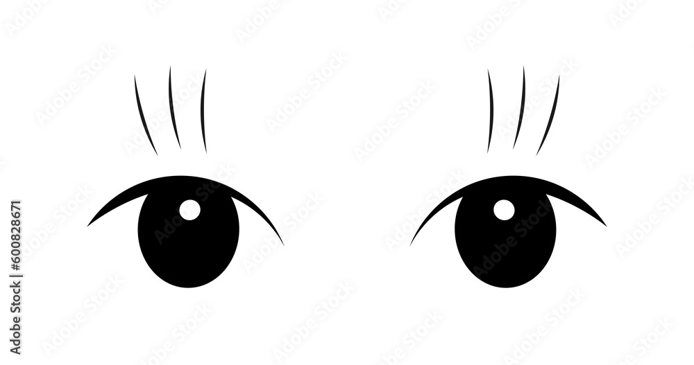 Cat eyes symbol isolated on transparent background illustration. Cat eyes symbol isolated on transparent background illustration.