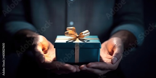 Aesthetic image of gift giv...