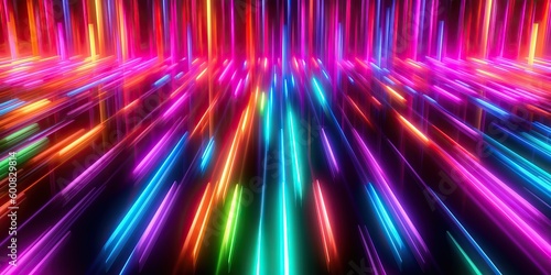 Vibrant technology neon col...