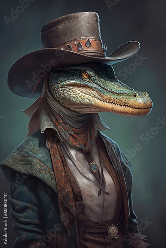 Portrait of an Alligator Cowboy