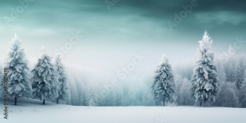 Stylish winter landscape