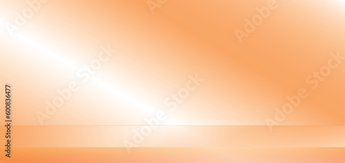 Luxury orange abstract background. 3d background products display podium scene, platform studio, business report paper room with smooth gradient for banner, card. vector illustration.