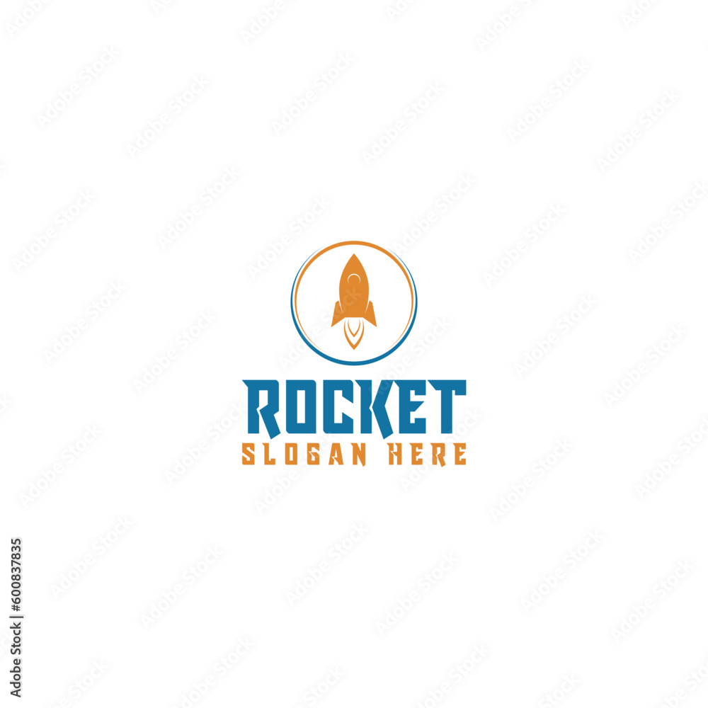 Rocket logo design icon template isolated on white background Rocket logo design icon template isolated on white background