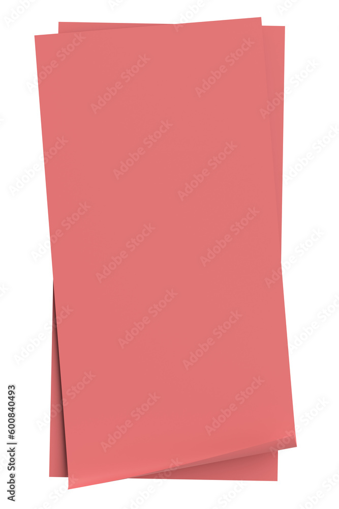 3D note paper. Sticky note. 3D illustration. 3D note paper. Sticky note. 3D illustration.