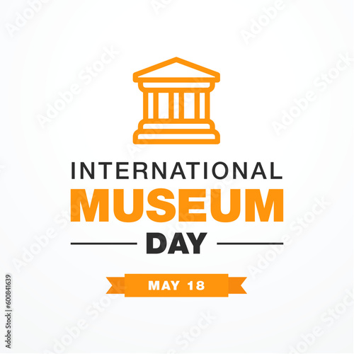 international museum day modern creative banner, design concept, social media post, with grey text on a light abstract background.
