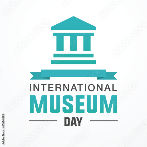 international museum day modern creative banner, design concept, social media post, with grey text on a light abstract background.