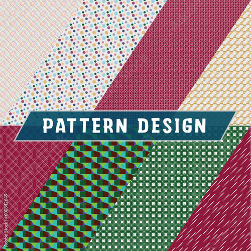Set of Geometric seamless patterns. luxury abstract vector patterns