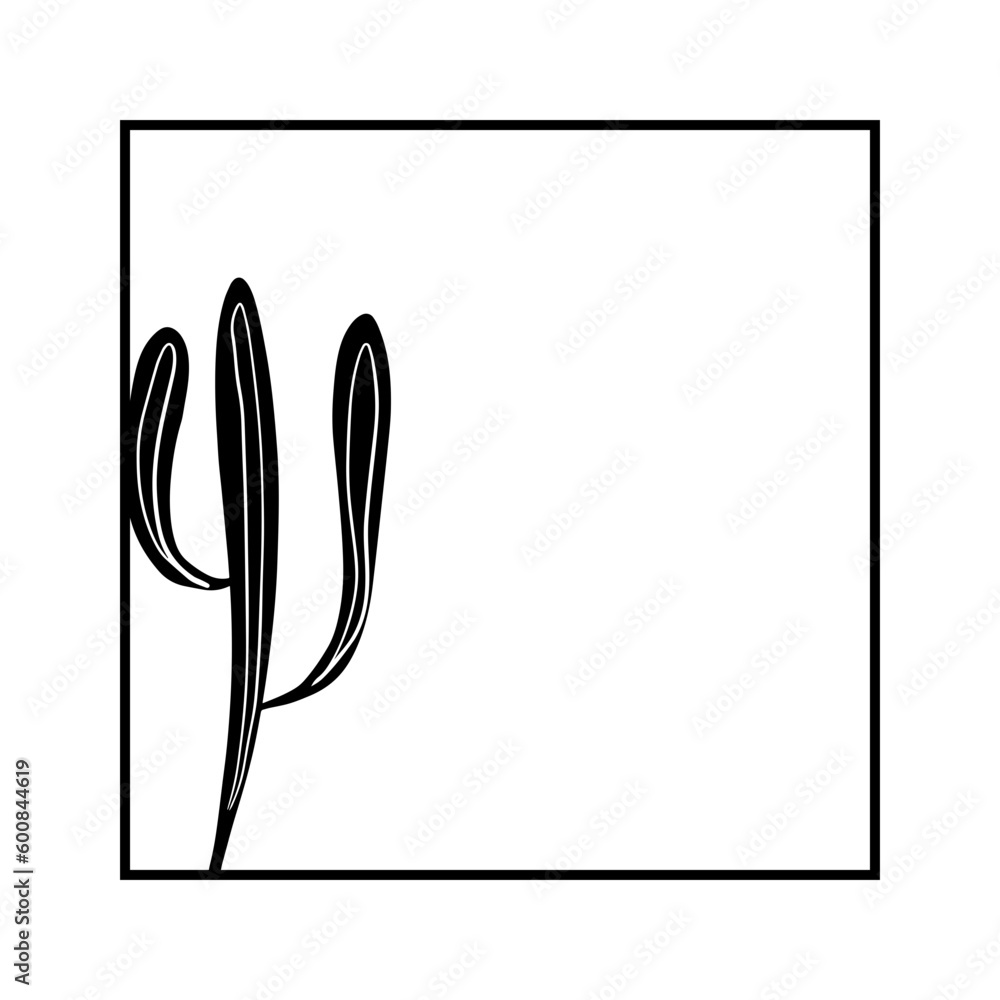cactus square frame
