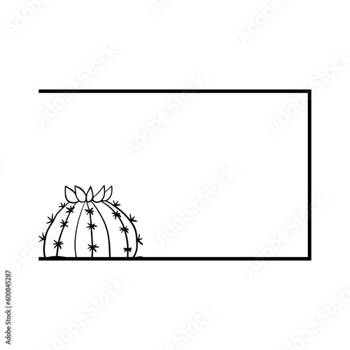 cactus rectangle frame

