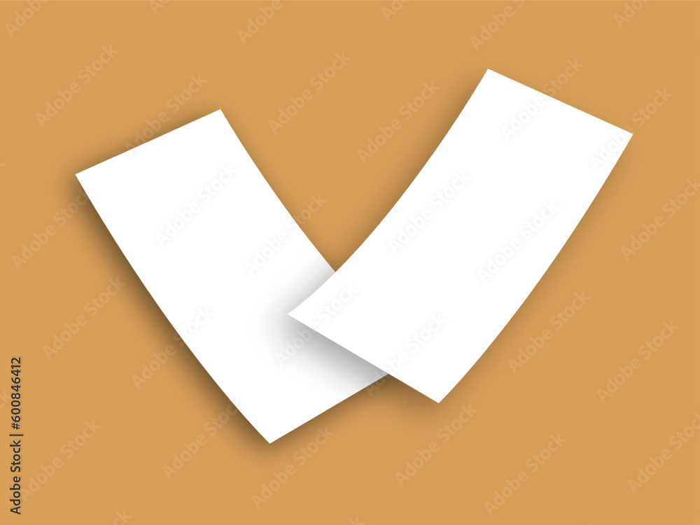 Dl flyer leaflet, rack card mockup design. Dl flyer leaflet, rack card mockup design.