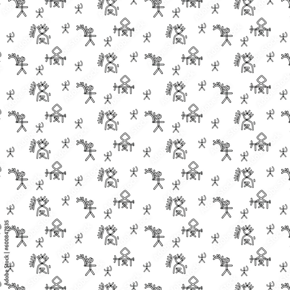 Drawing of ancient man background. Drawing of ancient man background.