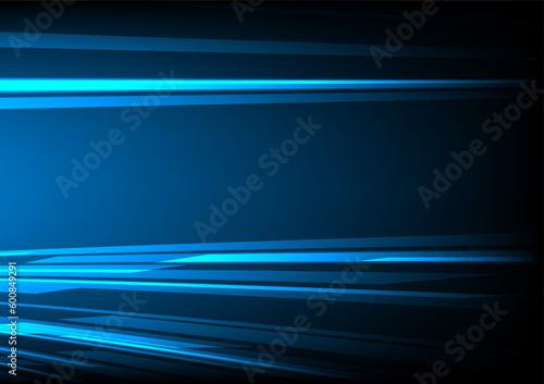 Speed light movement technology hitech modern background. Blue background futuristic. Line race effect. banner, poster, cover