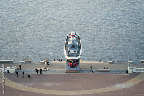 Nizhniy Novgorod, Russian Federation, April 27, 2023, boat 