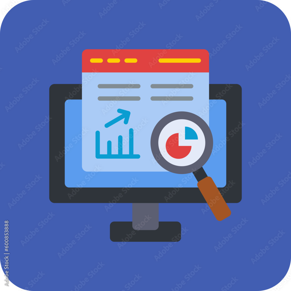 Fototapeta premium Analysis Icon