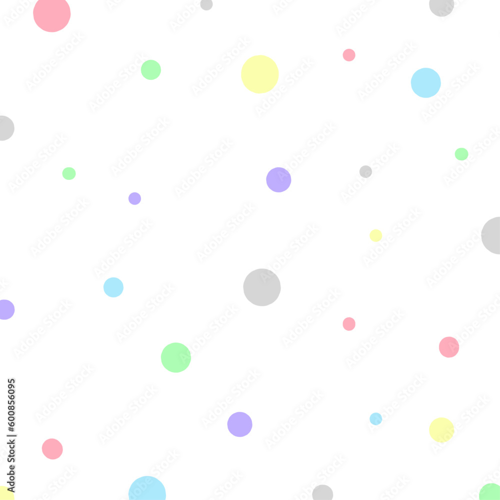 Vector soft color polka dots background