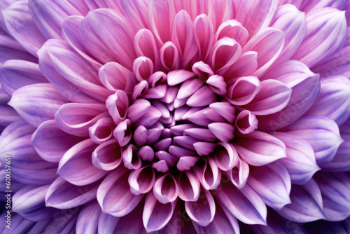 Close up purple chrysanthemum petals macro shot